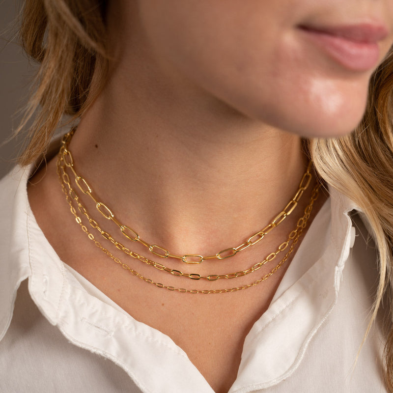 ALMA MEDIUM LINK GOLDEN CHAIN
