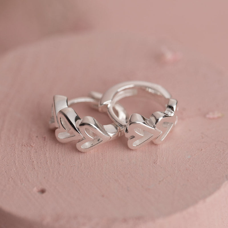 AMARA SILVER HUGGIE EARRING