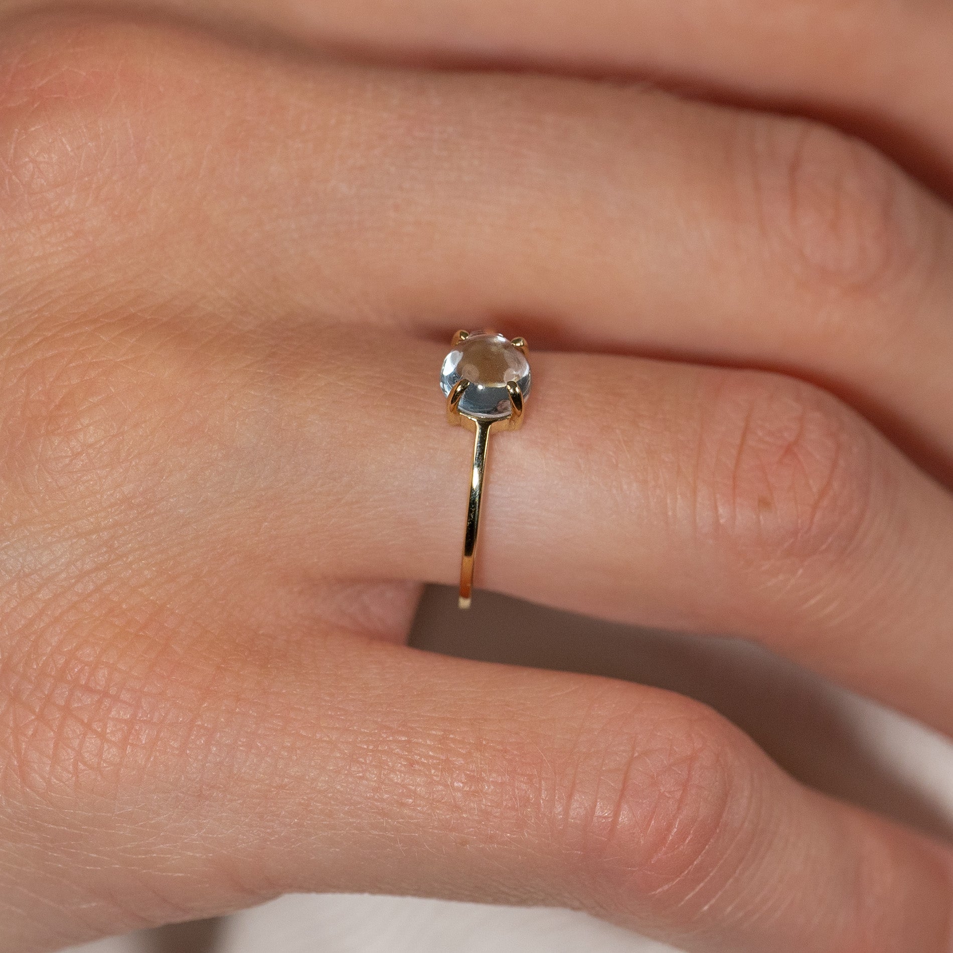 Gabi Rind GABI BLUE TOPAZ SOLID GOLD RING – Sisi Copenhagen