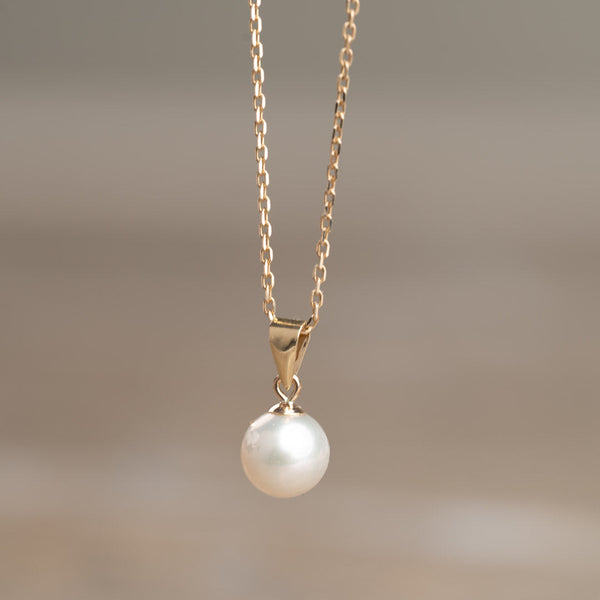 INA PEARL SOLID GOLD PENDANT