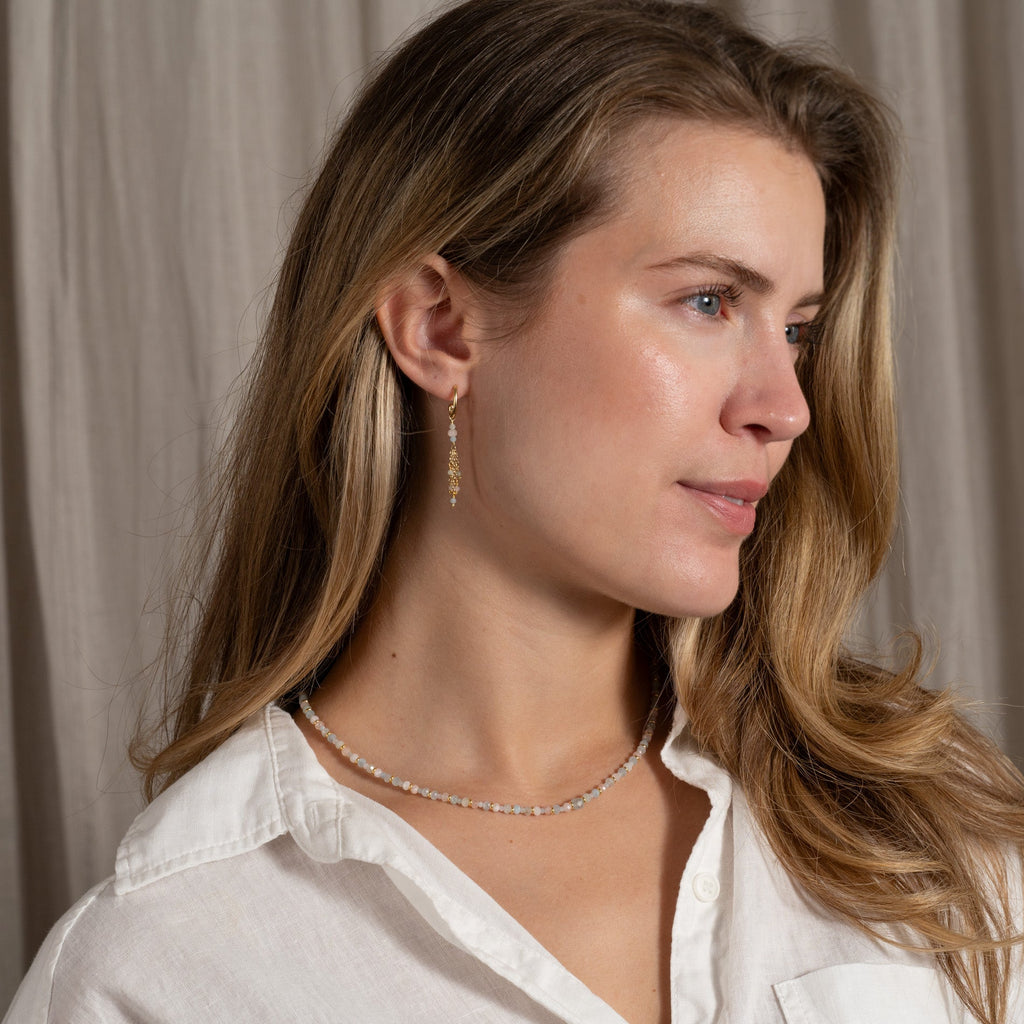 ISLA MORGANITE GOLDEN NECKLACE – Sisi Copenhagen