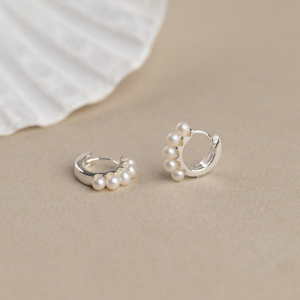 PIXI PEARL SILVER EARRING