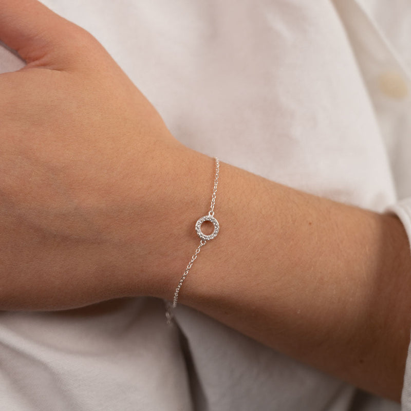 ROBERTA CRYSTAL SILVER BRACELET