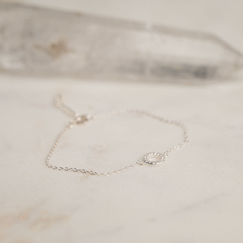 ROBERTA CRYSTAL SILVER BRACELET