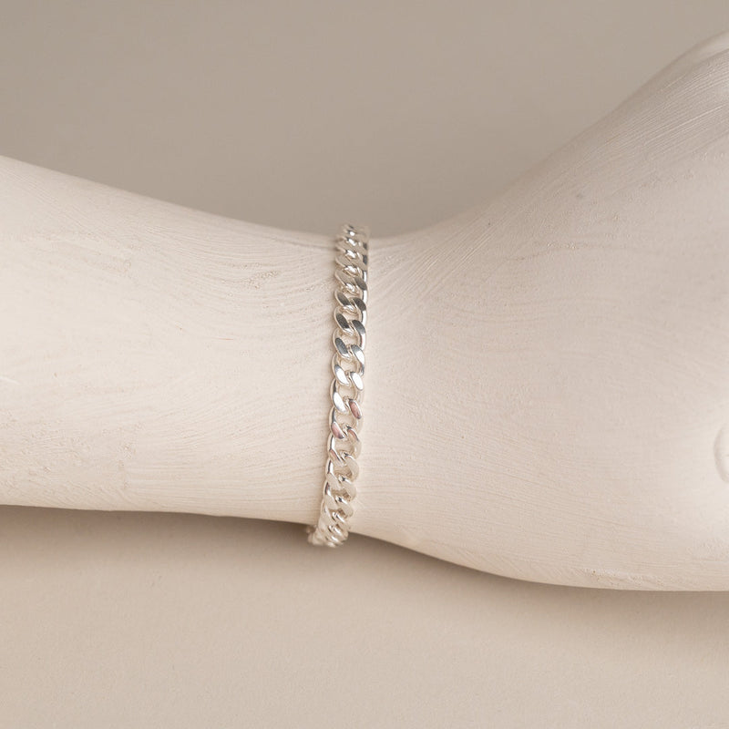 SIA LARGE PANZER SILVER BRACELET