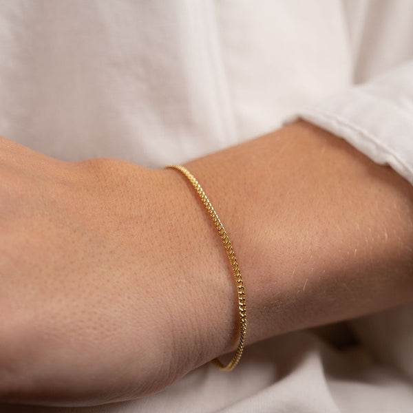 SIA MINI PANZER SOLID GOLD BRACELET
