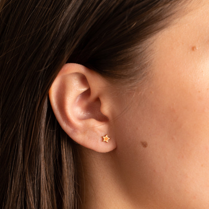 SIRI ORANGE GOLDEN EARRING