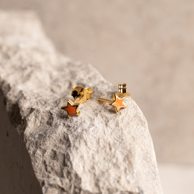 SIRI ORANGE GOLDEN EARRING