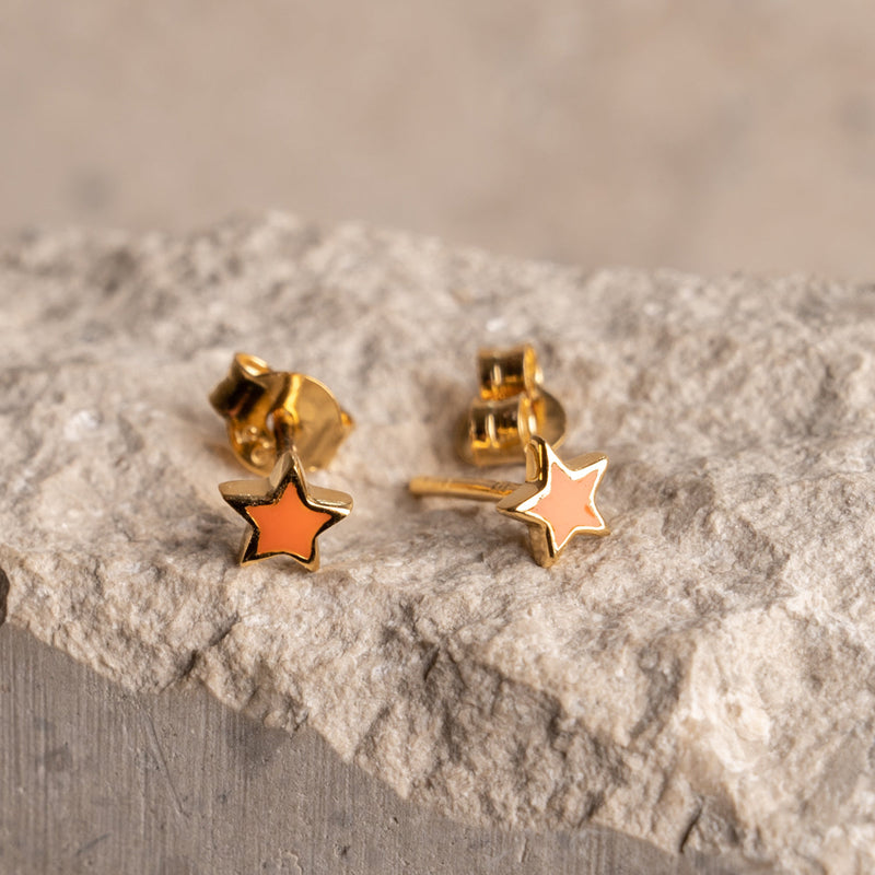 SIRI ORANGE GOLDEN EARRING