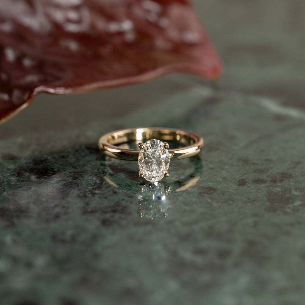 FIVE STONE OVAL-CUT LAB-DIAMOND RING - 2.0ct - WG – Sisi Copenhagen